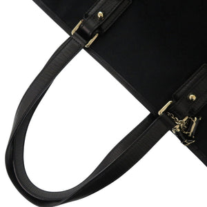 美品 グッチ GG ロゴ シェリー 137396 キャンバス ブラック トートバッグ 黒 1913【中古】GUCCI