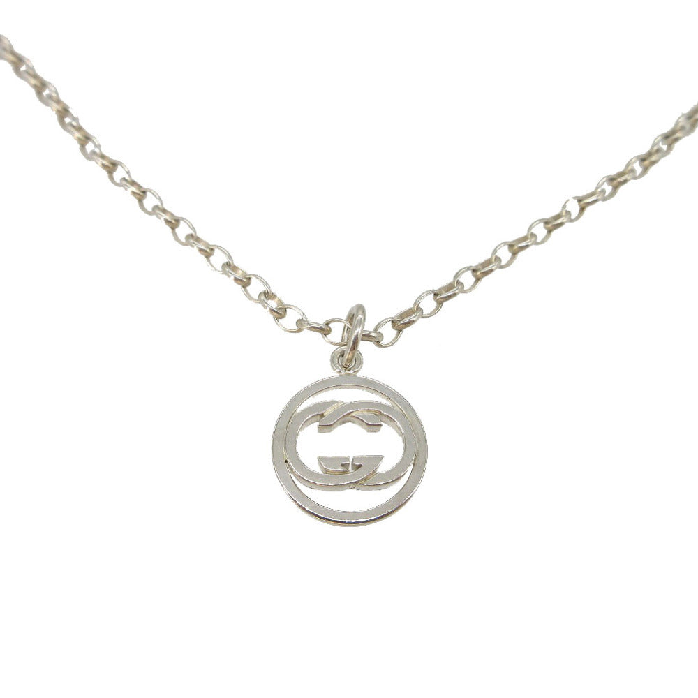 美品 グッチ インターロッキングG ネックレス シルバー925 シルバー 1937【中古】GUCCI