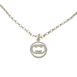 美品 グッチ インターロッキングG ネックレス シルバー925 シルバー 1937【中古】GUCCI