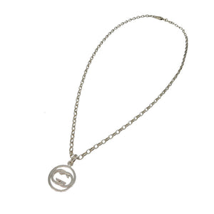美品 グッチ インターロッキングG ネックレス シルバー925 シルバー 1937【中古】GUCCI