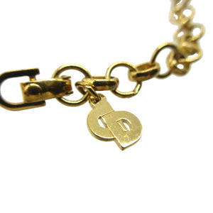 美品 クリスチャン ディオール ヴィンテージ チョーカー ロープ ネックレス メタル ゴールド 1941【中古】Christian Dior