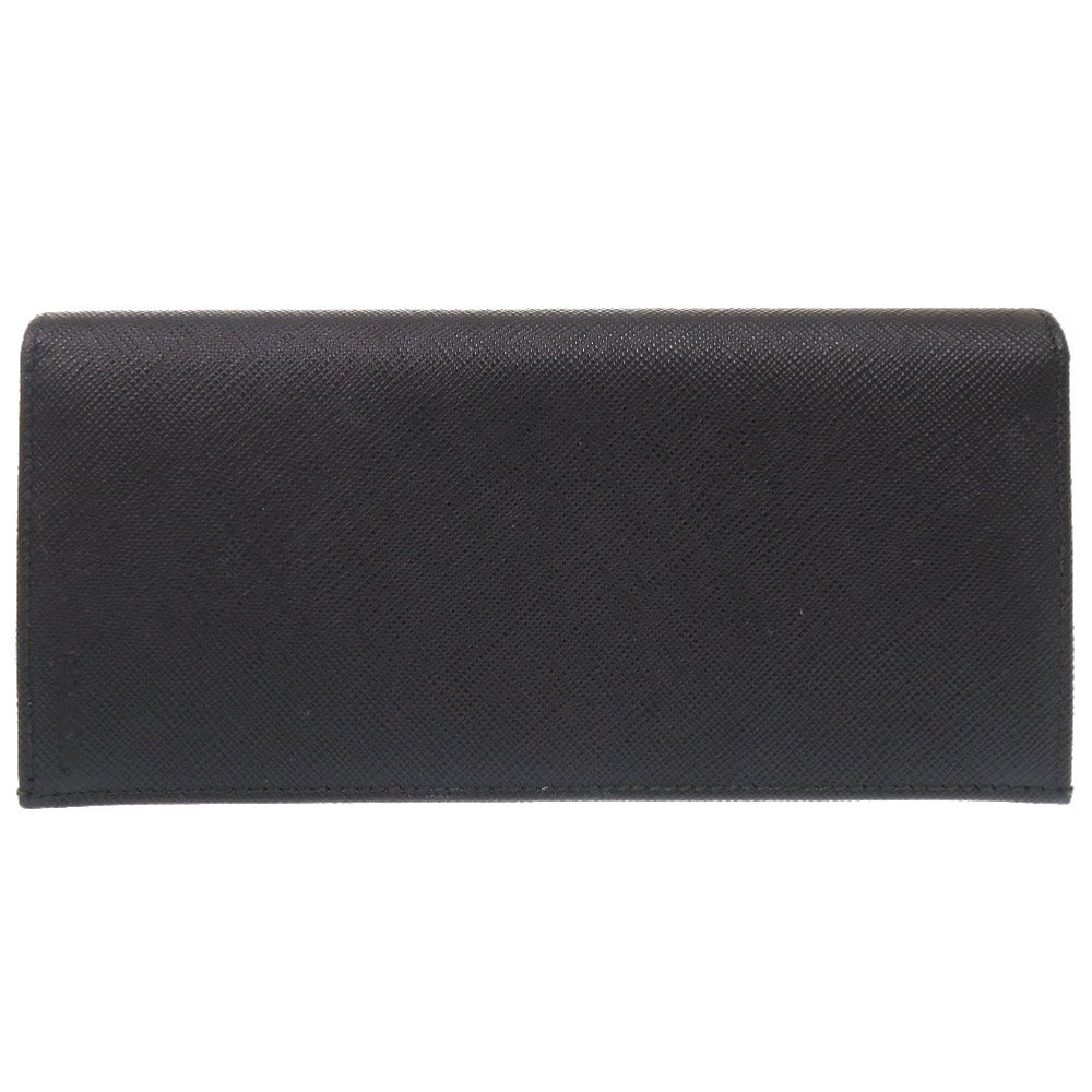 美品 プラダ サフィアーノレザー ブラック 2MV836 長財布 黒 1952 【中古】 PRADA