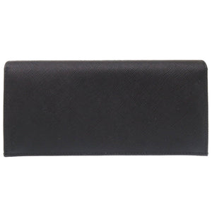 美品 プラダ サフィアーノレザー ブラック 2MV836 長財布 黒 1952 【中古】 PRADA