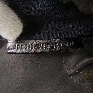 美品 フェンディ マンマバケット モンスター  フォックス/ムートン イエロー/ブラック ハンドバッグ 1957【中古】FENDI
