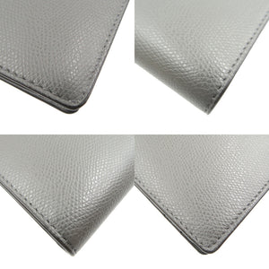 未使用 フェンディ オーロック コンチネンタルウォレット 8M0470 レザー ゴールド金具 グレー 長財布 1981【中古】FENDI