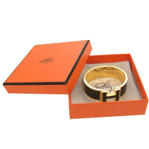 未使用 エルメス クリック クラックH グリッター バングル メタル ノワールドレ 1986 【中古】 HERMES