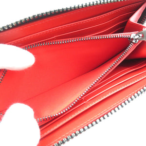 未使用 クリスチャンルブタン パネトーネ 3165145 カーフ スタッズ ブラック レッド ラウンドファスナー 長財布 1997【中古】Christian Louboutin