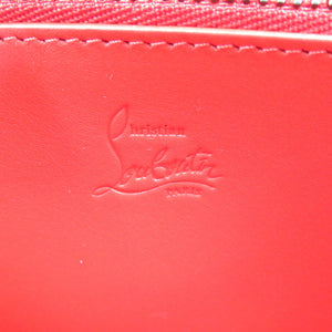 未使用 クリスチャンルブタン パネトーネ 3165145 カーフ スタッズ ブラック レッド ラウンドファスナー 長財布 1997【中古】Christian Louboutin