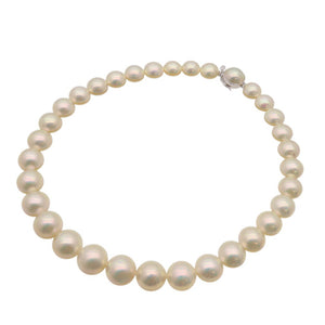 美品 タサキ マベパール K14WG ネックレス イヤリング セット 12ｍｍ-14.5ｍｍ ホワイトゴールド/マベパール パール 田崎真珠 2025【中古】TASAKI