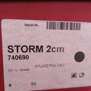 未使用品 サルヴァトーレフェラガモ レースアップ プラットフォーム ローカットスニーカー 035671 740690 カーフ ピンク 2059【中古】Salvatore Ferragamo