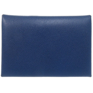 新品同様 エルメス カルヴィデュオ マダム ディープブルー B刻印(2023年製) コインケース 青 2102 【中古】 HERMES