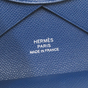 新品同様 エルメス カルヴィデュオ マダム ディープブルー B刻印(2023年製) コインケース 青 2102 【中古】 HERMES