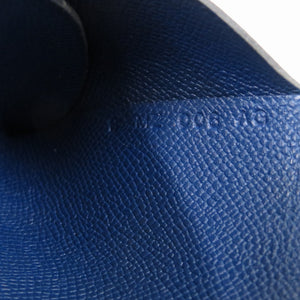 新品同様 エルメス カルヴィデュオ マダム ディープブルー B刻印(2023年製) コインケース 青 2102 【中古】 HERMES