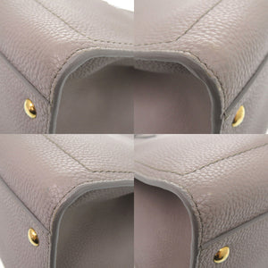 美品 サルヴァトーレフェラガモ ガンチーニ エイミートートバッグ GG-21F216 レザー グレー トートバッグ 2104【中古】Salvatore Ferragamo