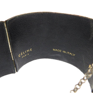 セリーヌ スタッズ メタル レザー ゴールド バングル 2108【中古】CELINE