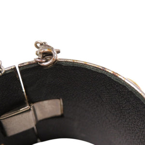 セリーヌ スタッズ メタル レザー ゴールド バングル 2108【中古】CELINE