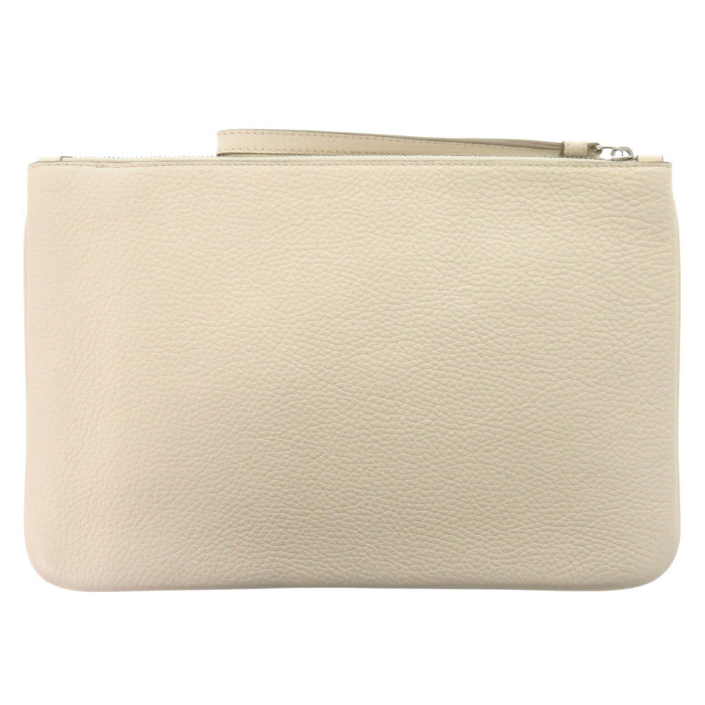 未使用品 バリー TALKER.TSP レザー ホワイト クラッチバッグ セカンドバッグ ポーチ 白 2135【中古】BALLY