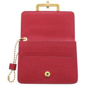 未使用 バリー レザー レッド カードケース コインケース 赤 2136【中古】BALLY