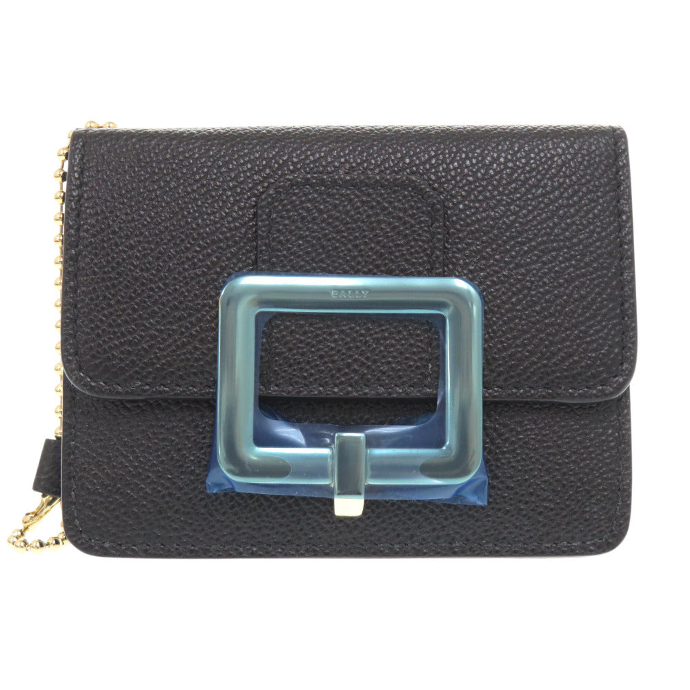 未使用 バリー  レザー ブラック キー＆カードホルダー カードケース 黒 2137【中古】BALLY