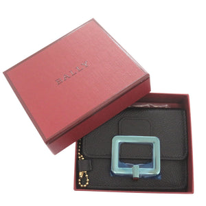 未使用 バリー  レザー ブラック キー＆カードホルダー カードケース 黒 2137【中古】BALLY