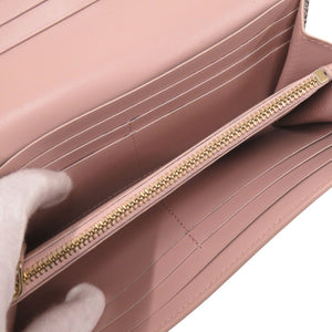 新品同様 ブルガリ ブルガリ ブルガリ ラージウォレット MD-M18-287683 レザー シルバー ピンク 長財布 2158【中古】BVLGARI