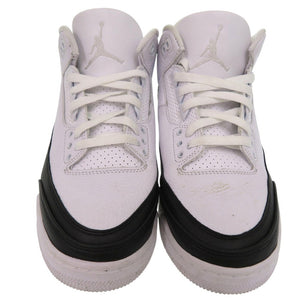 美品 ナイキ × フラグメントデザイン エア ジョーダン 3 FRAGMENT × NIKE AIR JORDAN 3 藤原ヒロシ スニーカー DA3595-100 レザー 2174【中古】NIKE