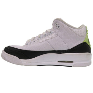 美品 ナイキ × フラグメントデザイン エア ジョーダン 3 FRAGMENT × NIKE AIR JORDAN 3 藤原ヒロシ スニーカー DA3595-100 レザー 2174【中古】NIKE