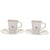 未使用 ルイ・ヴィトン R95760 陶器 ホワイト コーヒーカップ ソーサー ベージュ 2183【中古】LOUIS VUITTON