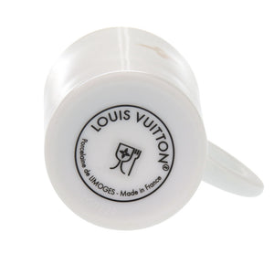 未使用 ルイ・ヴィトン R95760 陶器 ホワイト コーヒーカップ ソーサー ベージュ 2183【中古】LOUIS VUITTON