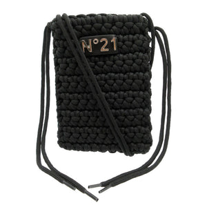 新品同様 ヌメロ ヴェントゥーノ N°21 ショルダーバッグ ナイロン/レザー ブラック 黒 2185【中古】N°21