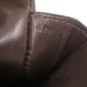 美品 エルメス ドゴントリヨンクレマンス ショコラ ゴールド金具 □H刻印 カードケース 茶 2188 【中古】 HERMES