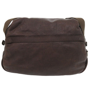 ハンティングワールド レザー ブラウン ショルダーバッグ 茶 2221【中古】HUNTING WORLD