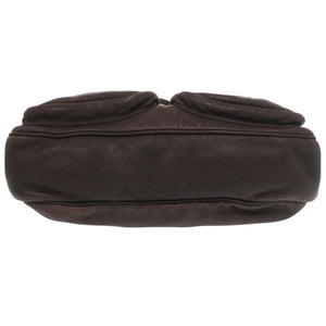 ハンティングワールド レザー ブラウン ショルダーバッグ 茶 2221【中古】HUNTING WORLD