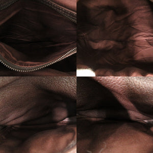 ハンティングワールド レザー ブラウン ショルダーバッグ 茶 2221【中古】HUNTING WORLD