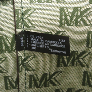 美品 マイケルコース MKロゴ 2way レザー グリーン ハンドバッグ 緑 2243【中古】Michael Kors