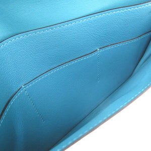 美品 エルメス ドゴンGM ヴォースイフト ブルージーン シルバー金具 □R刻印(2014年製) 長財布 青 2246 【中古】 HERMES