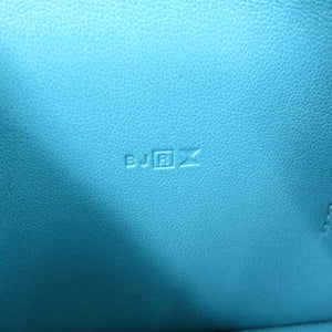 美品 エルメス ドゴンGM ヴォースイフト ブルージーン シルバー金具 □R刻印(2014年製) 長財布 青 2246 【中古】 HERMES