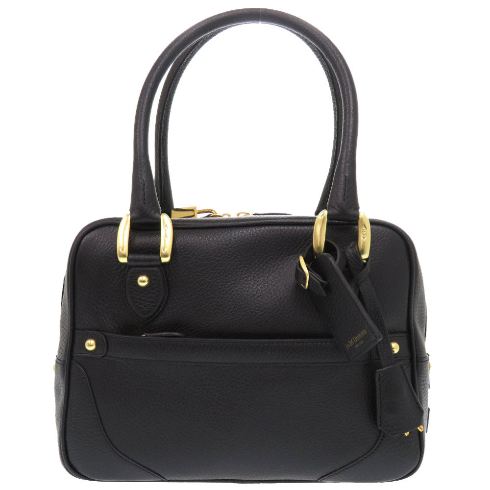 美品 ジェイアンドエムデヴィッドソン ボストン型ハンドバッグ ミニ ミア  ハンドバッグ レザー/シボ革 ブラック 黒 2260【中古】J&M Davidson