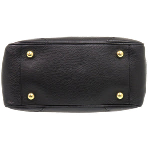 美品 ジェイアンドエムデヴィッドソン ボストン型ハンドバッグ ミニ ミア  ハンドバッグ レザー/シボ革 ブラック 黒 2260【中古】J&M Davidson