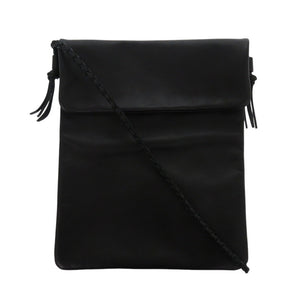 美品 ジェイアンドエムデヴィッドソン サコッシュ レザー ブラック ショルダーバッグ 黒 2261【中古】J&M Davidson