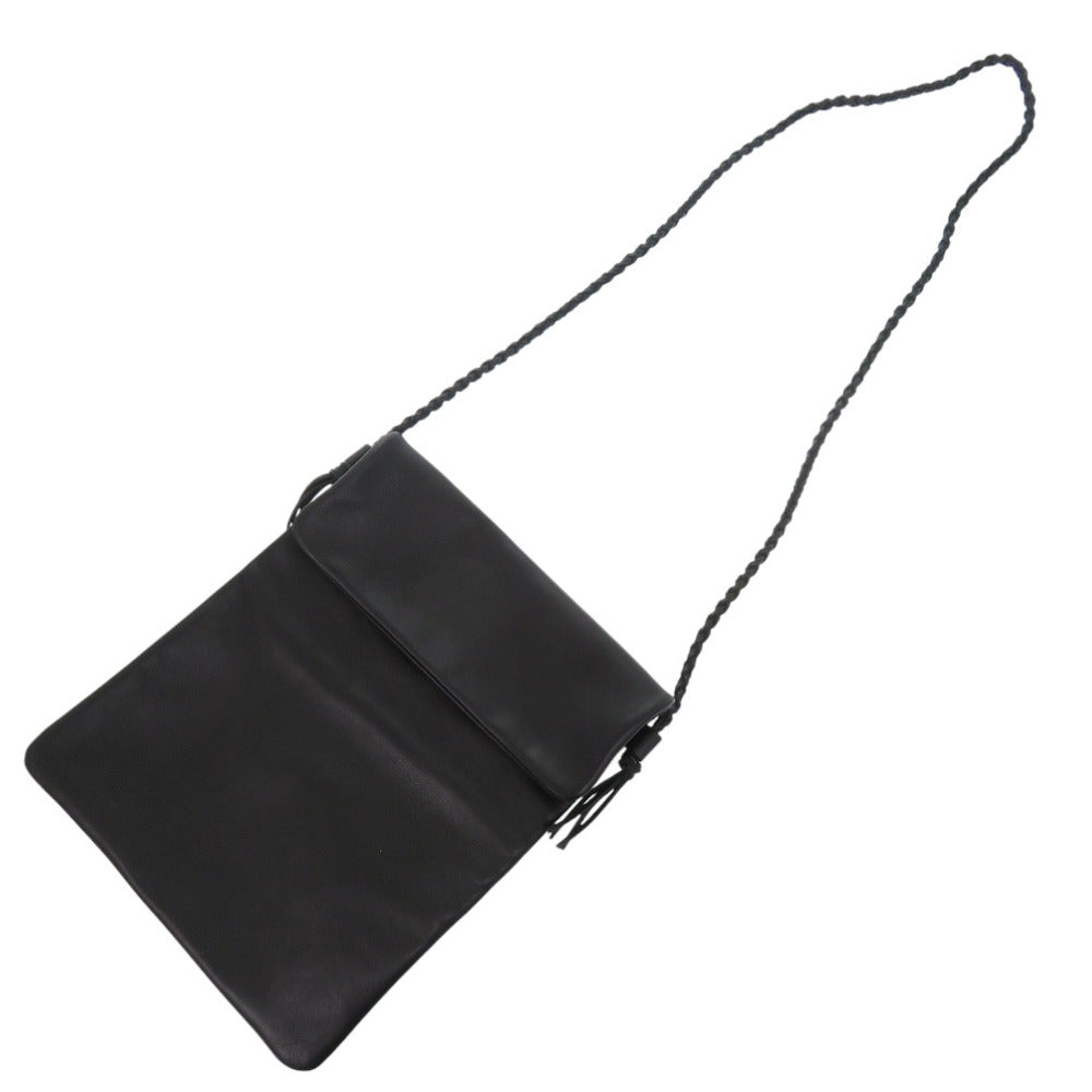 美品 ジェイアンドエムデヴィッドソン サコッシュ レザー ブラック ショルダーバッグ 黒 2261【中古】J&M Davidson