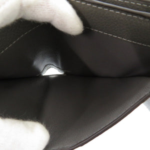 新品同様 クロエ マーシー レザー グレー 三つ折り財布 2272【中古】Chloe