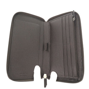 未使用 サルヴァトーレフェラガモ IY-669102 レザー ブラウン 長財布 ラウンドファスナー 茶 2276【中古】Salvatore Ferragamo メンズ