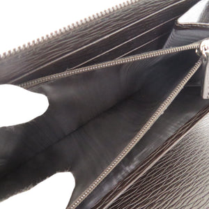 未使用 サルヴァトーレフェラガモ IY-669102 レザー ブラウン 長財布 ラウンドファスナー 茶 2276【中古】Salvatore Ferragamo メンズ