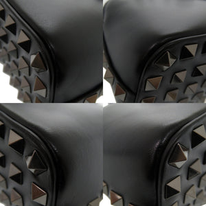 ヴァレンティノ ガラヴァーニ 2way 3W0B0M73XRZ レザー ブラック ハンドバッグ 黒 2345【中古】Valentino Garavani