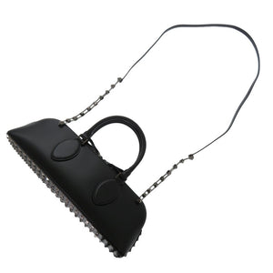 ヴァレンティノ ガラヴァーニ 2way 3W0B0M73XRZ レザー ブラック ハンドバッグ 黒 2345【中古】Valentino Garavani