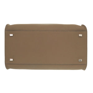 新品同様 ザ ロウ ソフト マルゴー 12 ショルダー トートバッグ ソフトレザー ストラップ付 ブラウン 茶 2383【中古】THE ROW ソフトマルゴー12