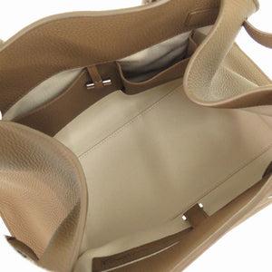 新品同様 ザ ロウ ソフト マルゴー 12 ショルダー トートバッグ ソフトレザー ストラップ付 ブラウン 茶 2383【中古】THE ROW ソフトマルゴー12