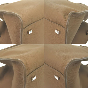 新品同様 ザ ロウ ソフト マルゴー 12 ショルダー トートバッグ ソフトレザー ストラップ付 ブラウン 茶 2383【中古】THE ROW ソフトマルゴー12