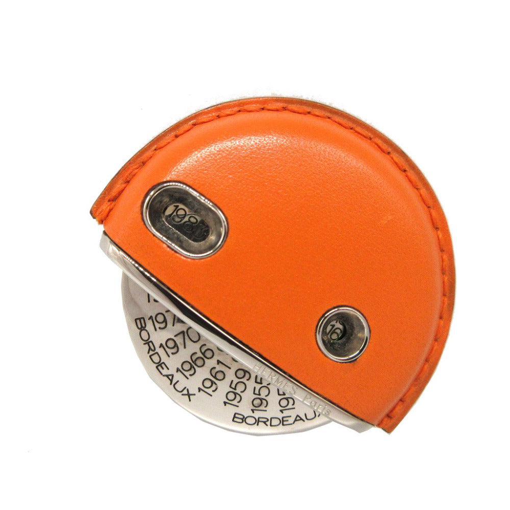 美品 エルメス タイユヴァン レザー オレンジ ワイン評価表 2396【中古】HERMES